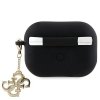 Guess GUAP2LECG4K AirPods Pro 2 (2022/2023) cover czarny/black Liquid Silicone Glitter Triangle Charm